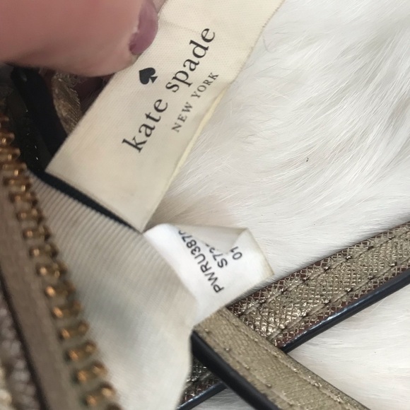 KATE SPADE Saffiano Leather Crossbody Tenley Gold - Picture 7 of 8